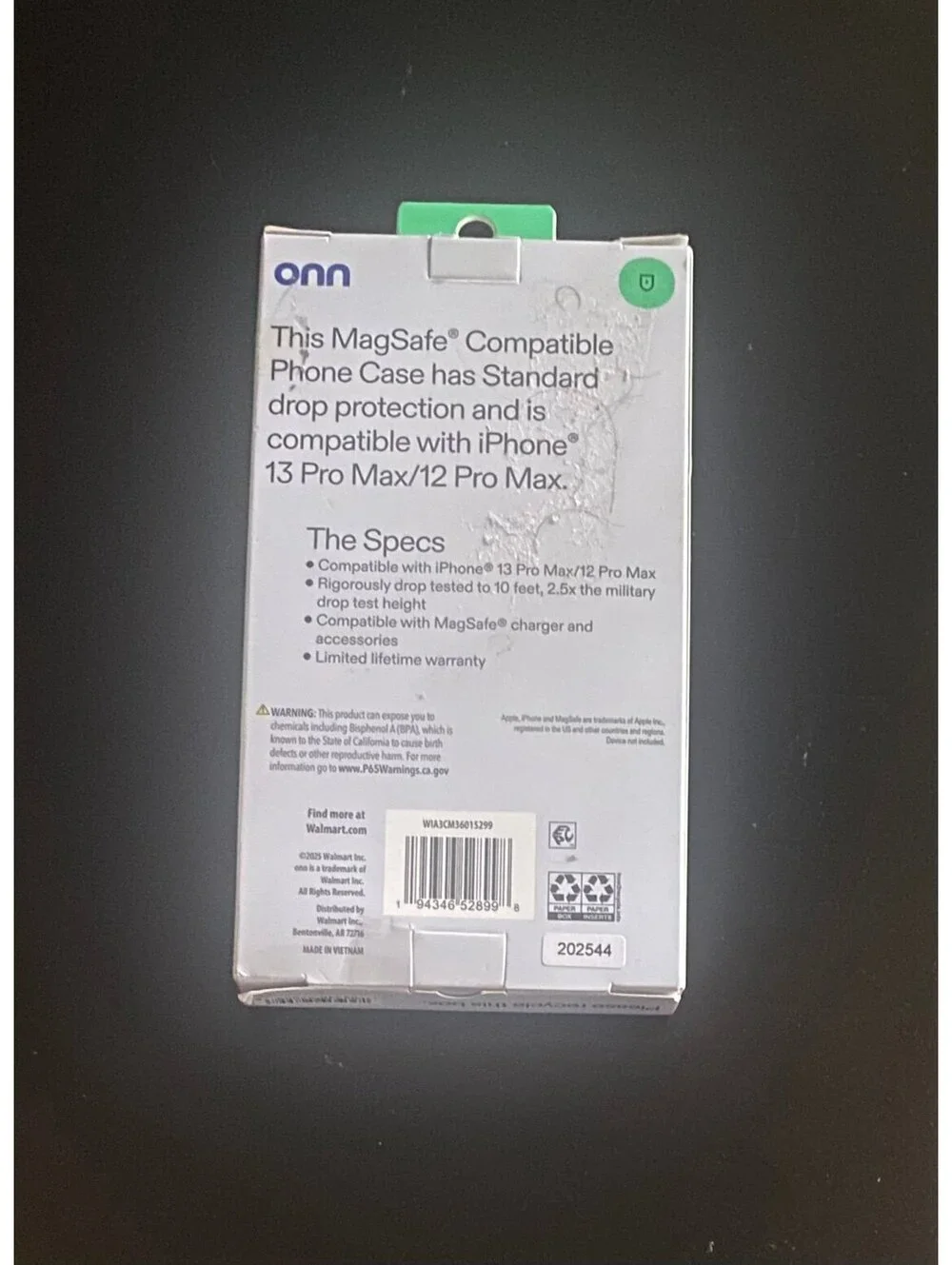 Onn Case for iPhone 13 Pro Max/12 Pro Max Clear
